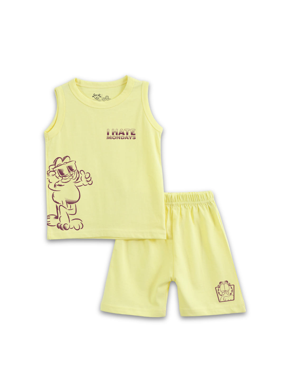 Garfield Cool Attitude I Hate Mondays Action Kids Lounge Wear