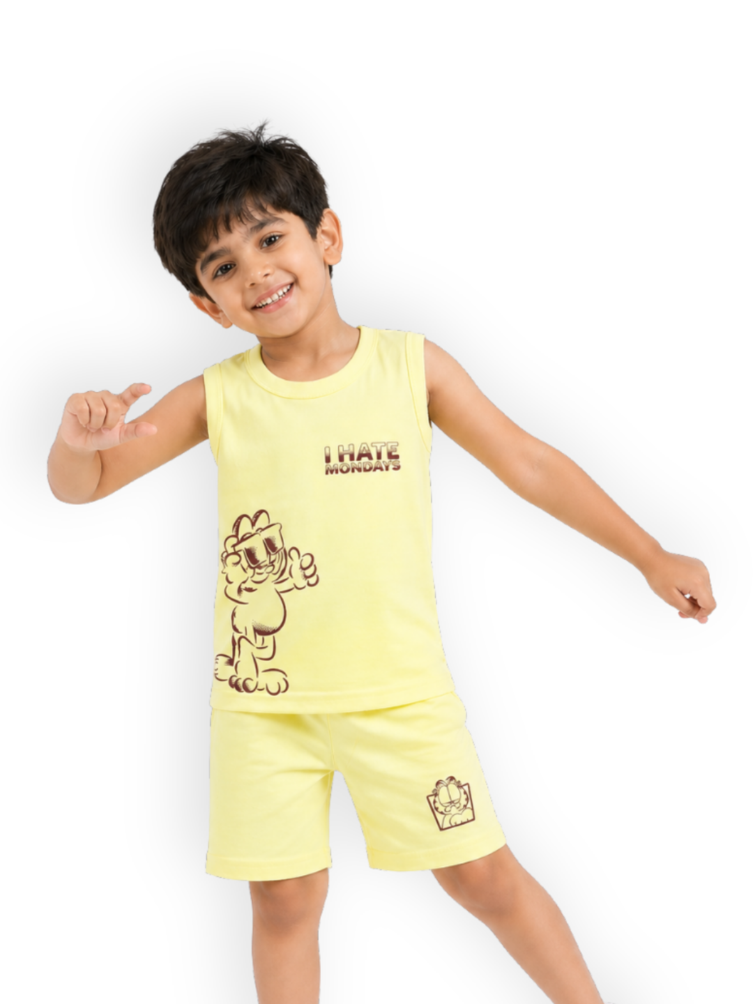 Garfield Cool Attitude I Hate Mondays Action Kids Lounge Wear