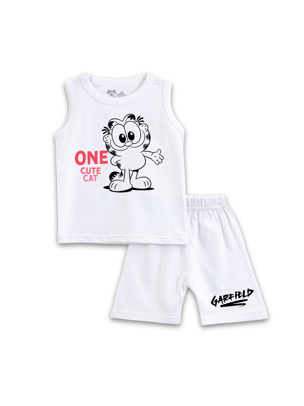 Garfield Cute Standing Action One Cute Cat Kids Lounge Wear