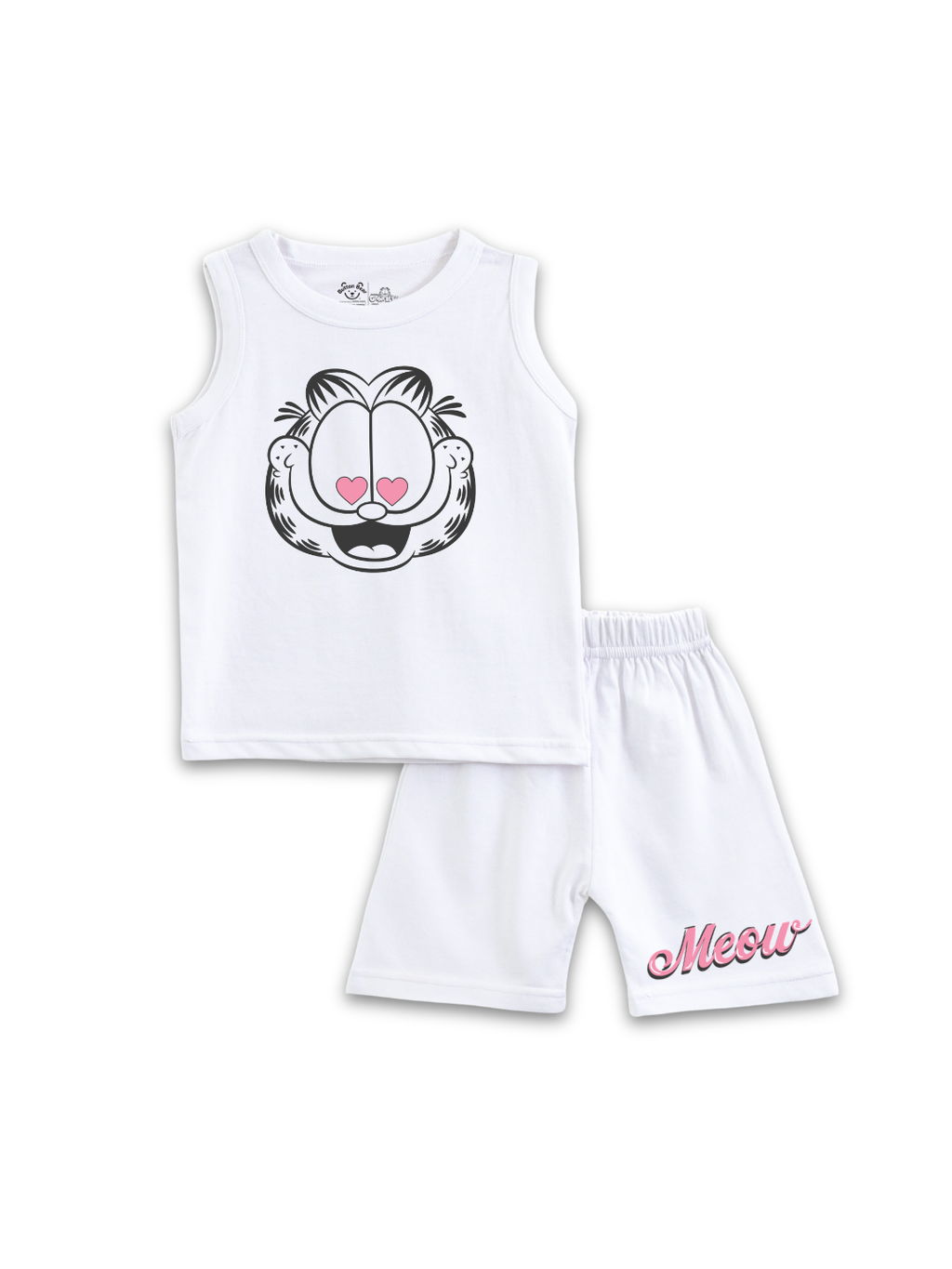 Garfield Love Eyes Close-Up Action Meow Kids Lounge Wear