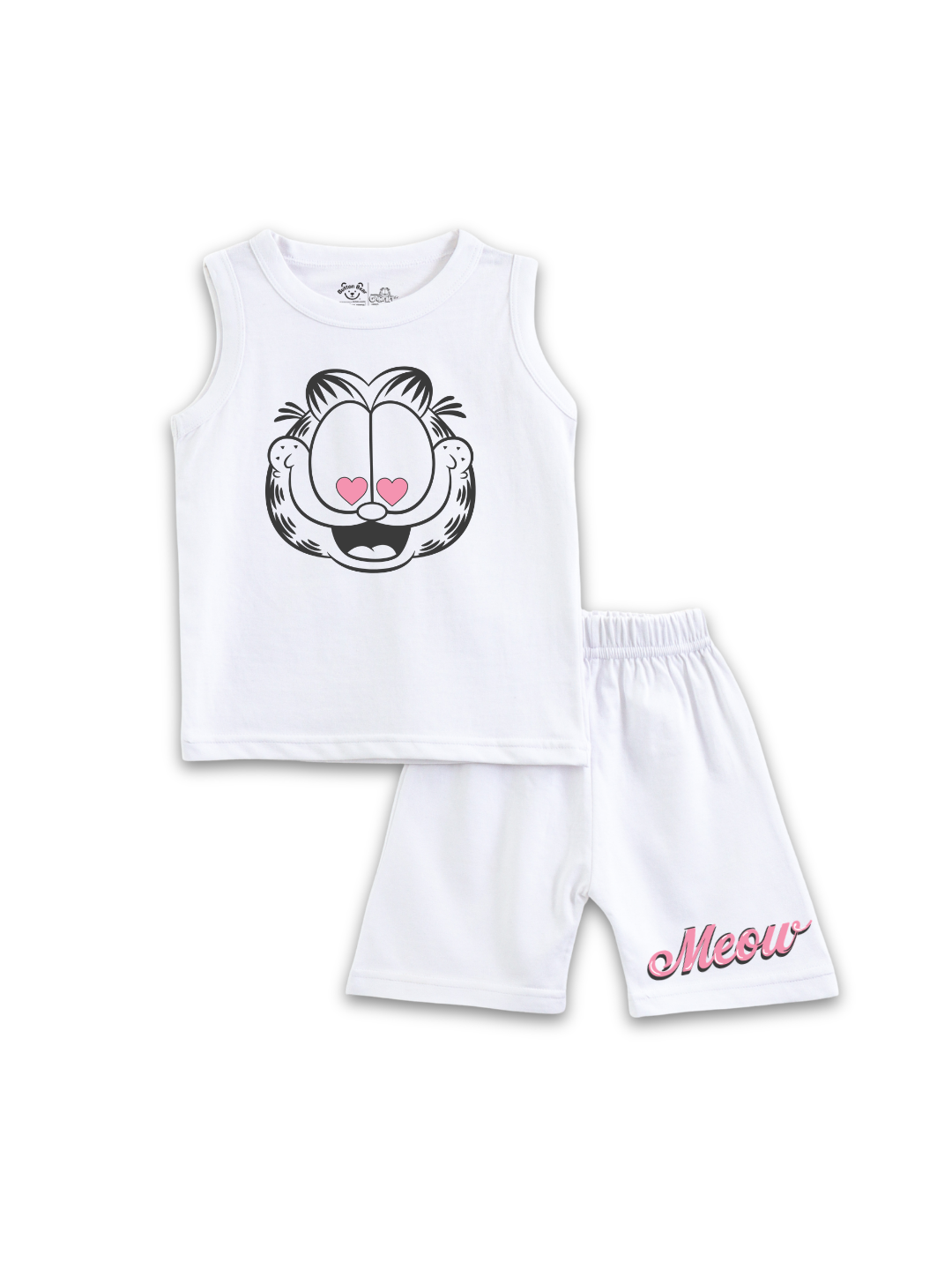 Garfield Love Eyes Close-Up Action Meow Kids Lounge Wear