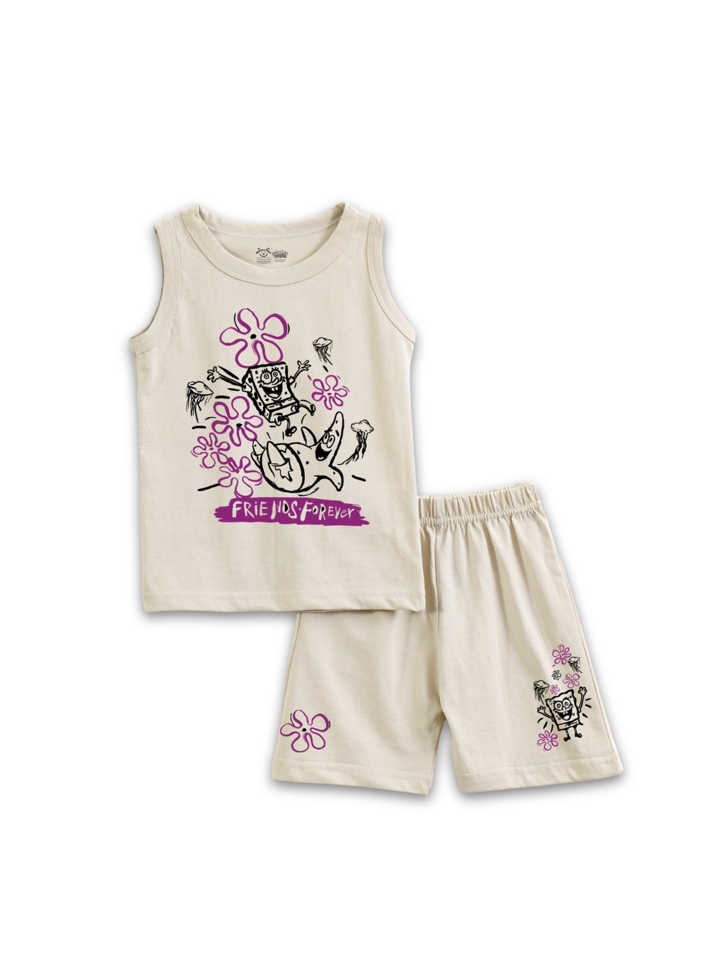 SpongeBob & Patrick Jumping Fun Friends Forever Kids Lounge Wear