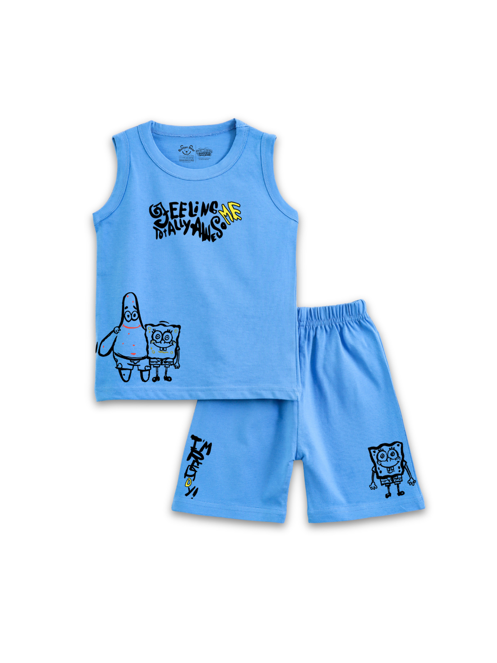 Feeling Totally Awesome SpongeBob & Patrick Fun Friends Kids Lounge Wear