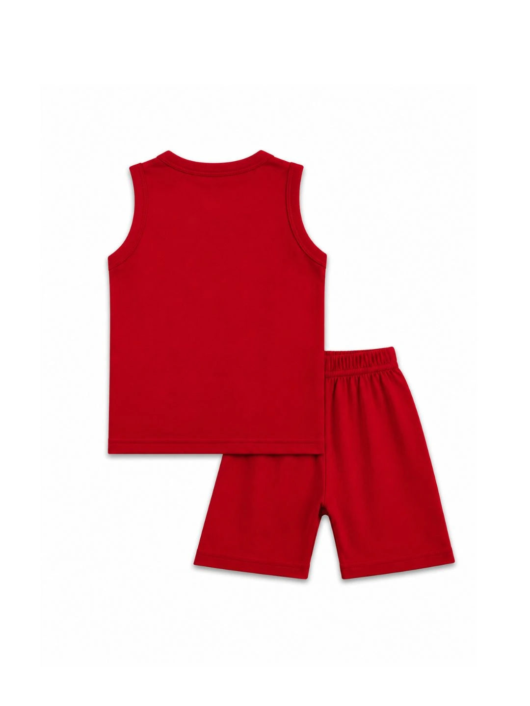 Kids Red Unicorn Print Sleeveless Lounge Wear