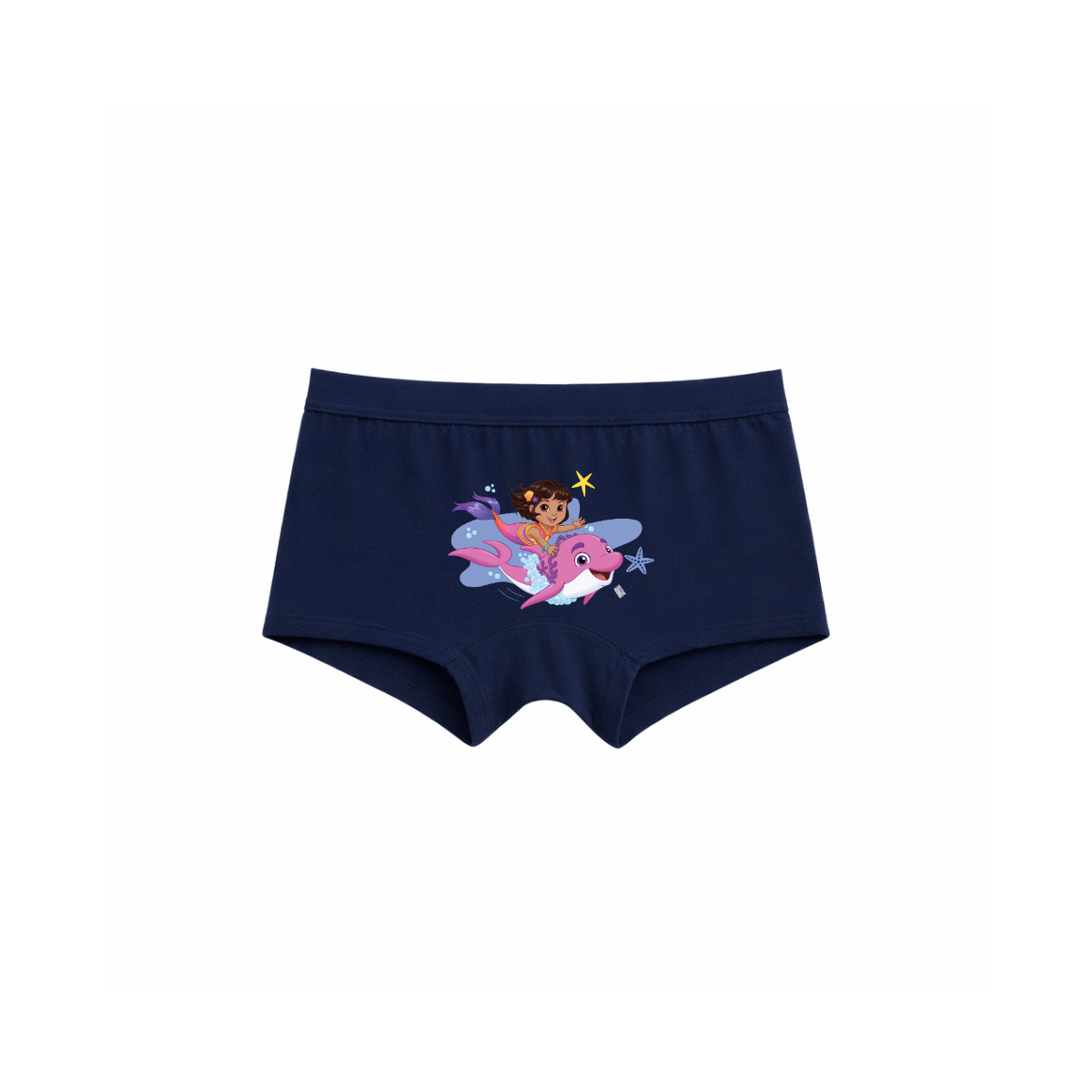 Mermaid Dora Riding Dolphin Ocean Adventure Cartoon Printed Girls Panty