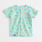 Mint Green Floral Hen Print Kids Co-ord Set