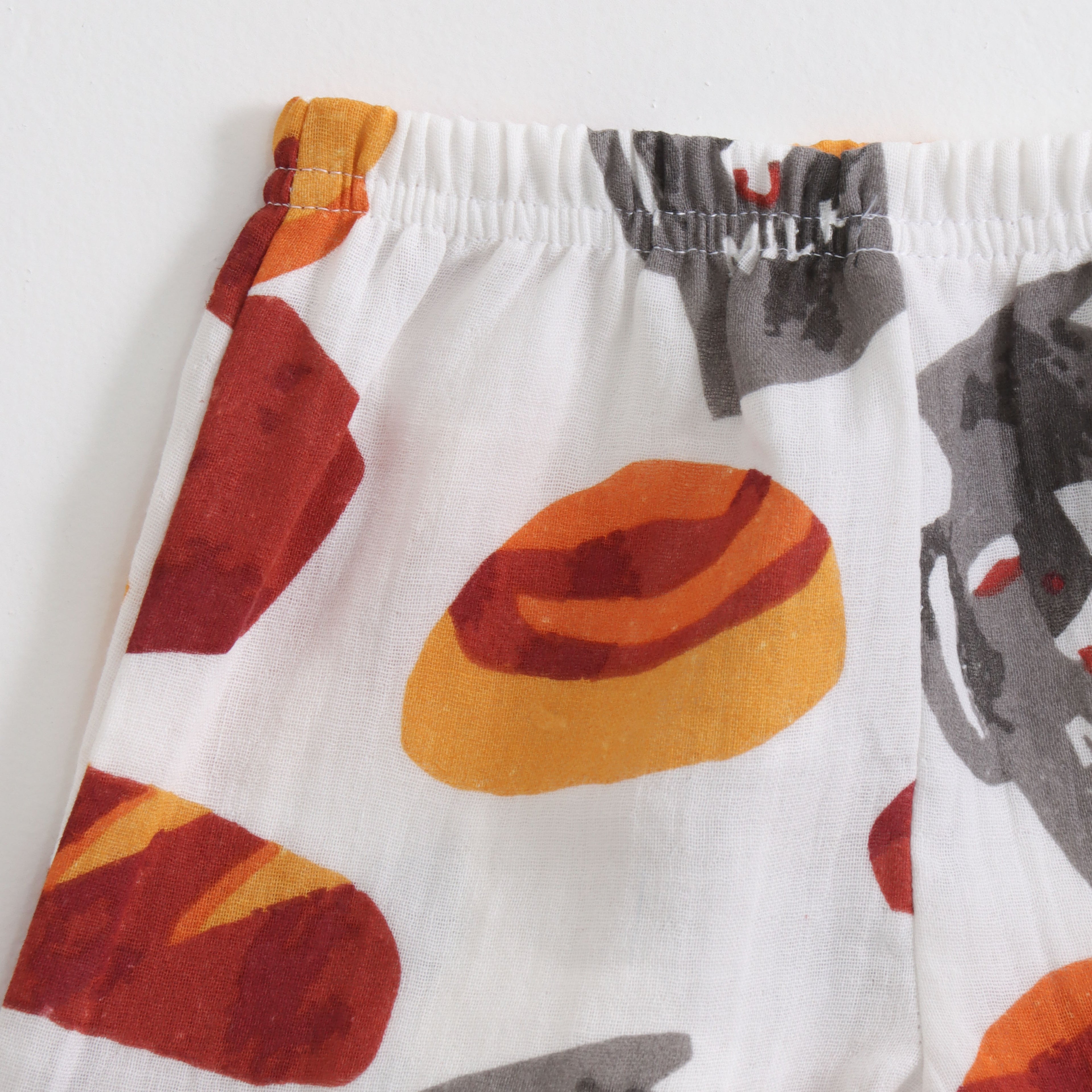 Multicolor Breakfast Print Kids Co-ord Set