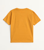 Mustard Yellow Garfield Graphic Kids T-Shirt