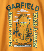 Mustard Yellow Garfield Graphic Kids T-Shirt