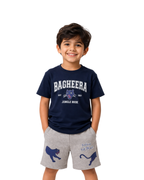 Navy Blue “Bagheera Jungle Book” Kids T- Shirt and Shorts Set