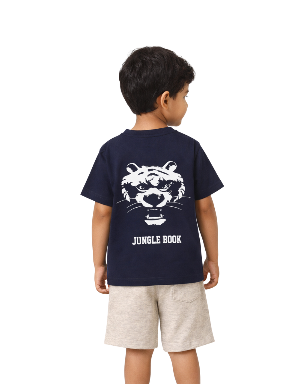Navy Blue “Shere Khan” Kids T- Shirt and Shorts Set