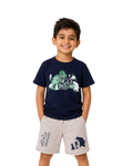 Navy Blue “The Jungle Book” Kids T- Shirt and Shorts Set