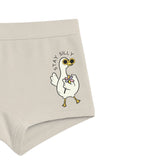 Beige Stay Silly Chick Flower Girls Trunk Panty