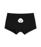 Black Cute Avocado Heart Hug Girls Trunk Panty
