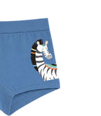 Blue Tribal Zebra Safari Girls Trunk Panty