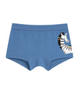Blue Tribal Zebra Safari Girls Trunk Panty
