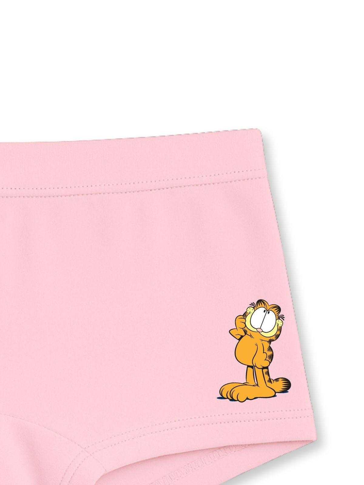 Pink Garfield Cute Standing Girls Trunk Panty