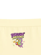 Cream Yellow Garfield Buggin’ Around Butterfly Fun Girls Trunk Panty