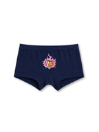 Navy Blue Garfield Puppy Love Heart Hug Girls Trunk Panty