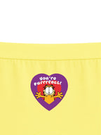 Yellow Garfield “You’re Purrrfect” Cute Heart Girls Trunk Panty
