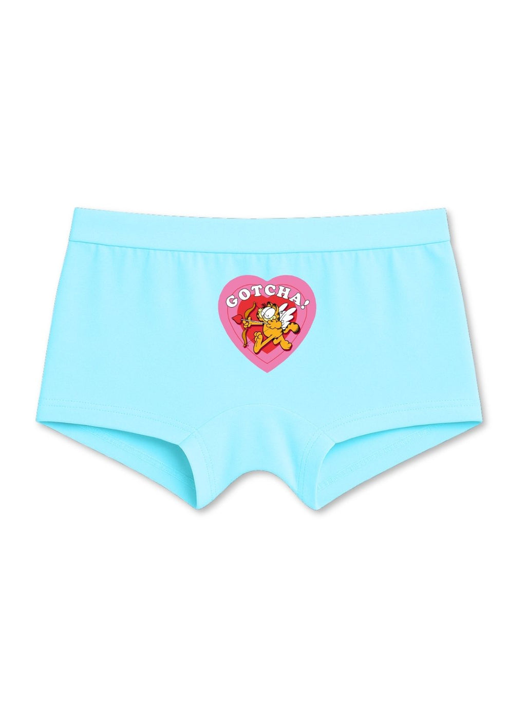 Sky Blue Garfield “Gotcha!” Cute Heart Girls Trunk Panty