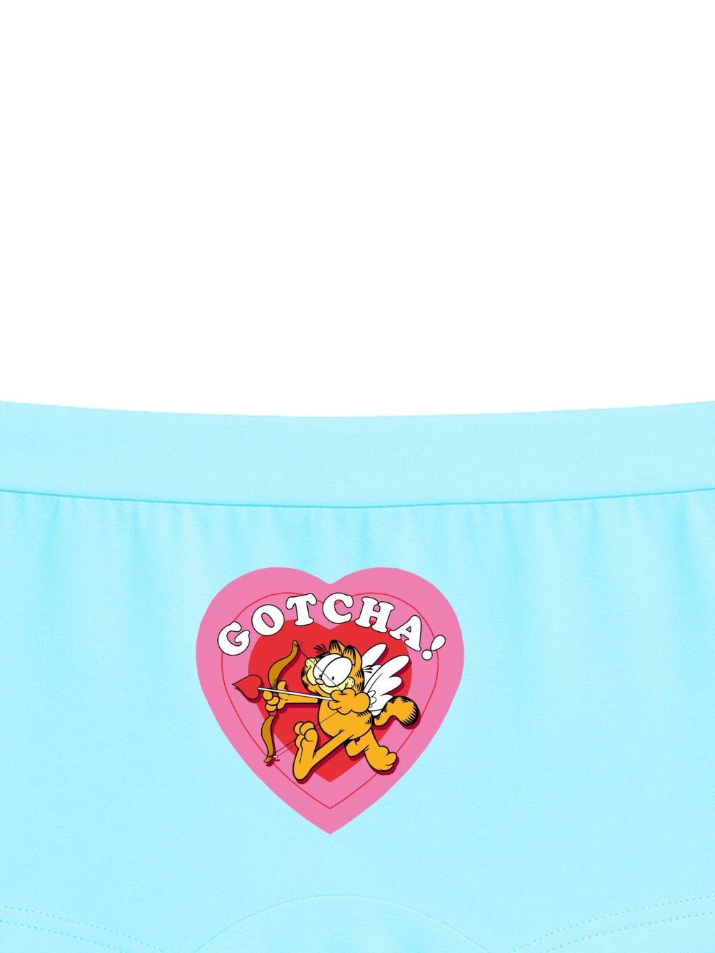 Sky Blue Garfield “Gotcha!” Cute Heart Girls Trunk Panty