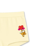 Cream Yellow Garfield Heart Balloons Cute Girls Trunk Panty