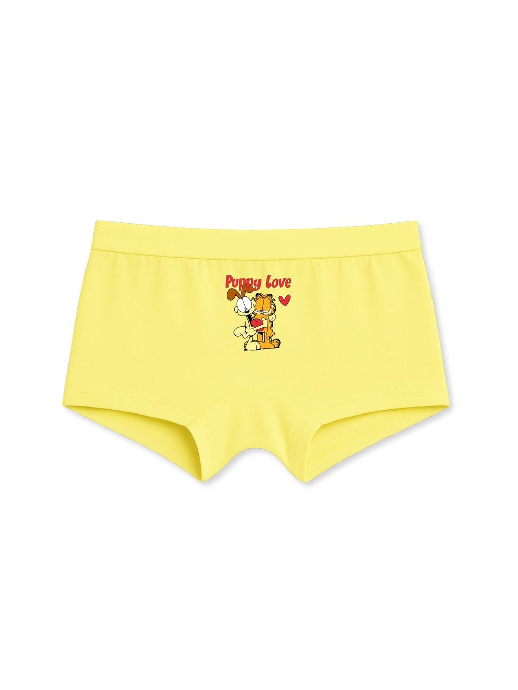 Yellow Garfield Puppy Love Cute Friends Girls Trunk Panty