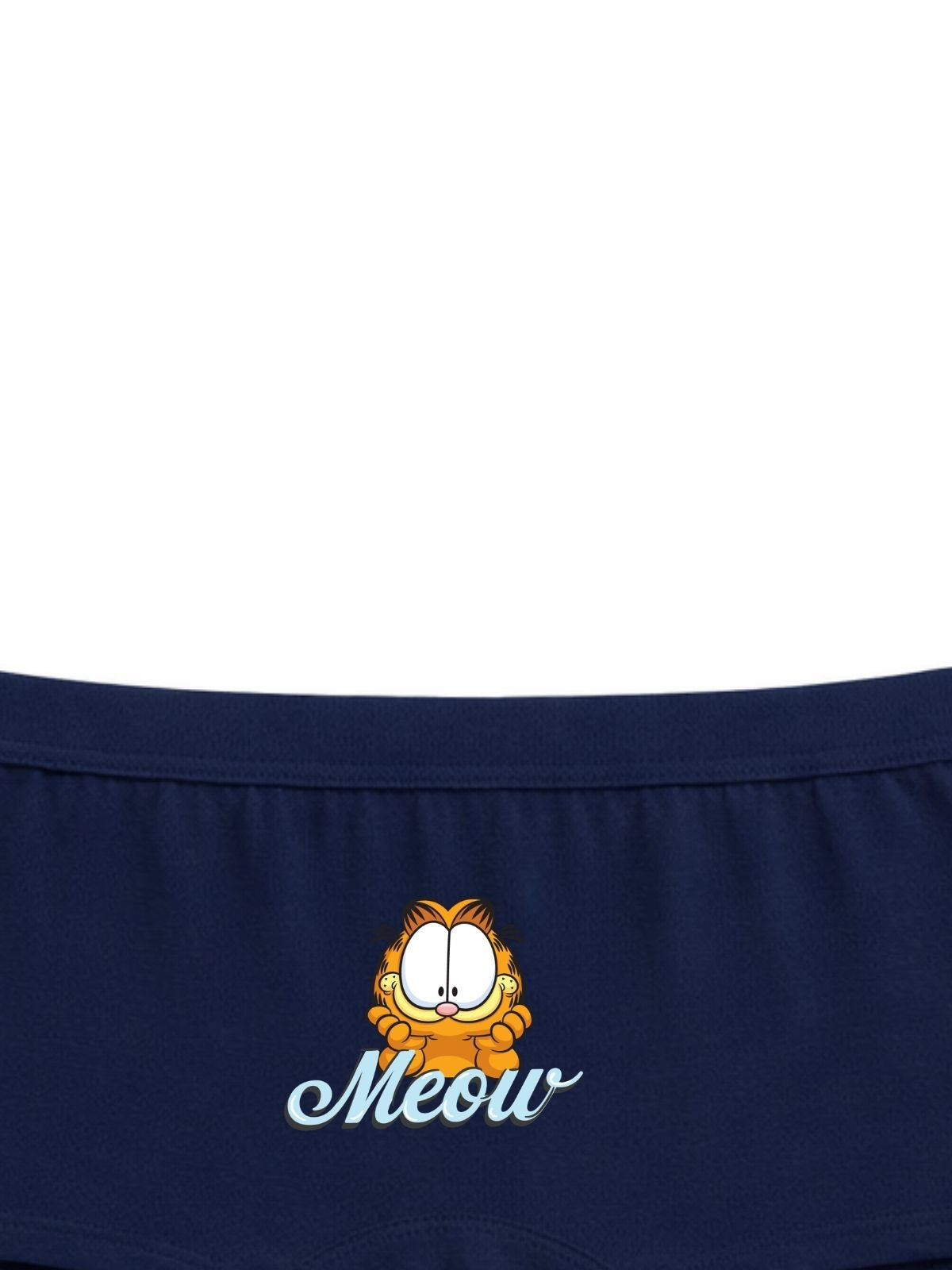Garfield Meow Print Kids Girls Boyshort Panty - Garfield©