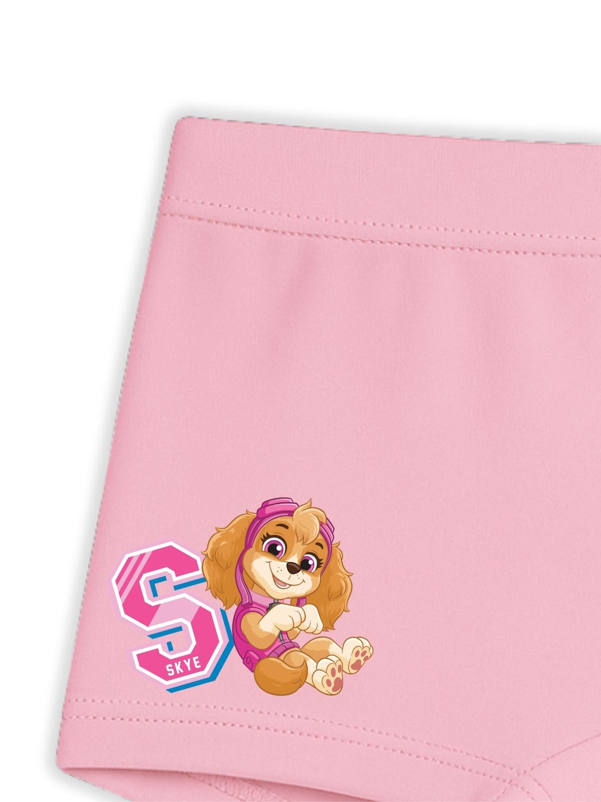 Pink Paw Patrol Skye Cute Sitting Girls Trunk Panty