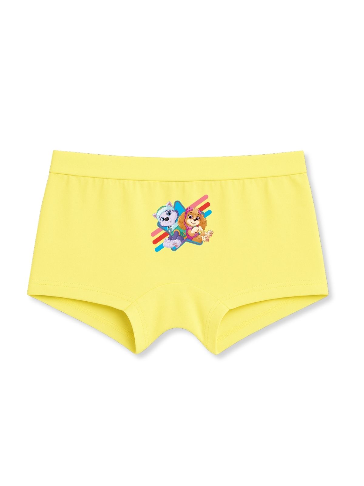 Yellow Paw Patrol Everest & Skye Cute Sitting Girls Trunk Panty
