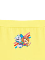 Yellow Paw Patrol Everest & Skye Cute Sitting Girls Trunk Panty