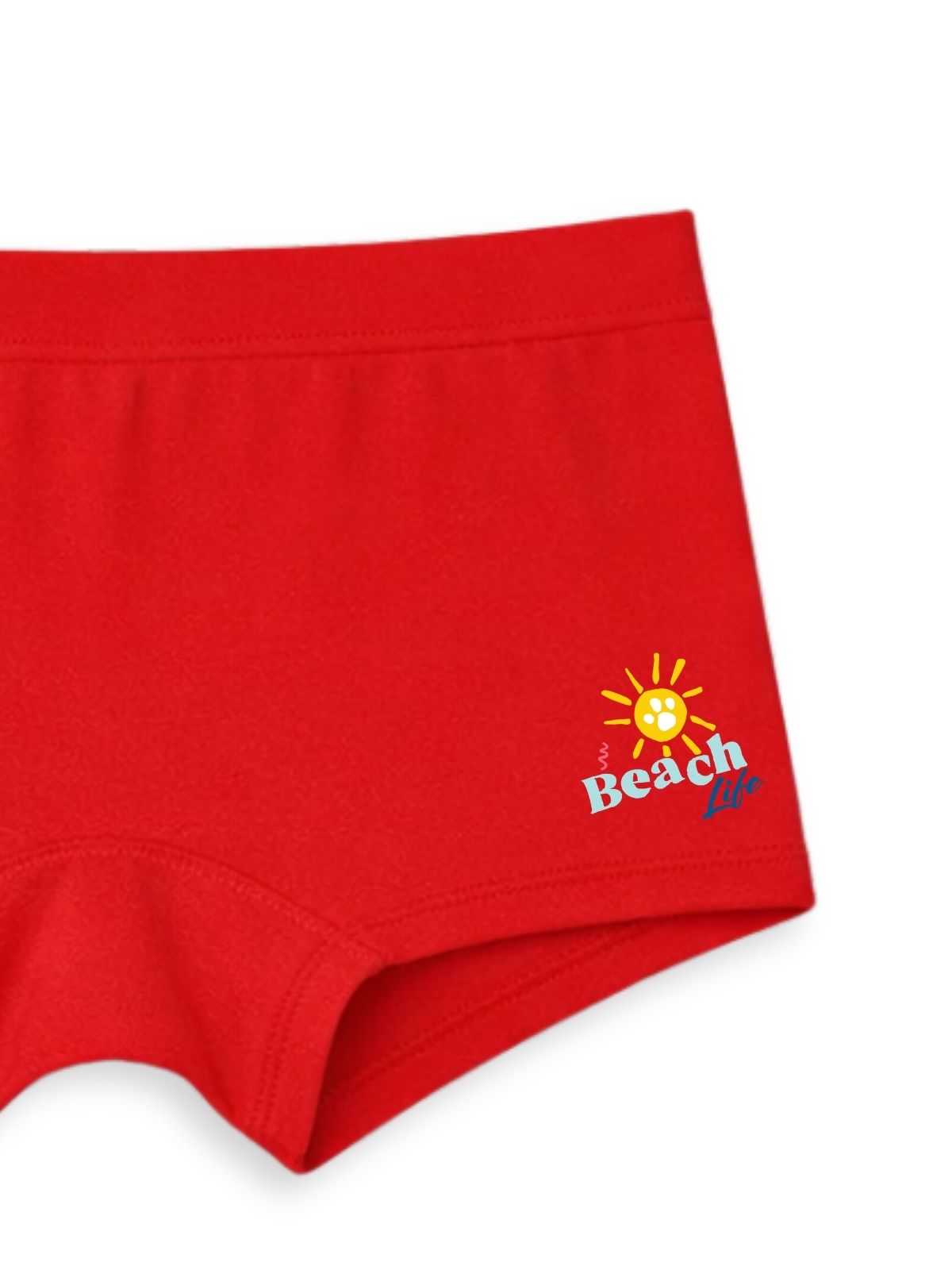 Red Paw Patrol Skye Beach Life Cute Sitting Girls Trunk Panty