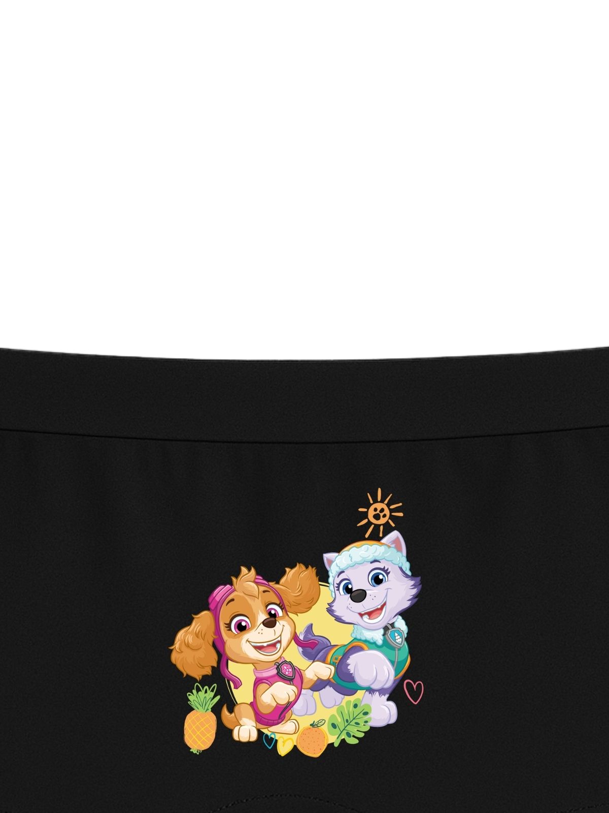Black Paw Patrol Skye & Everest Cute Friends Girls Trunk Panty