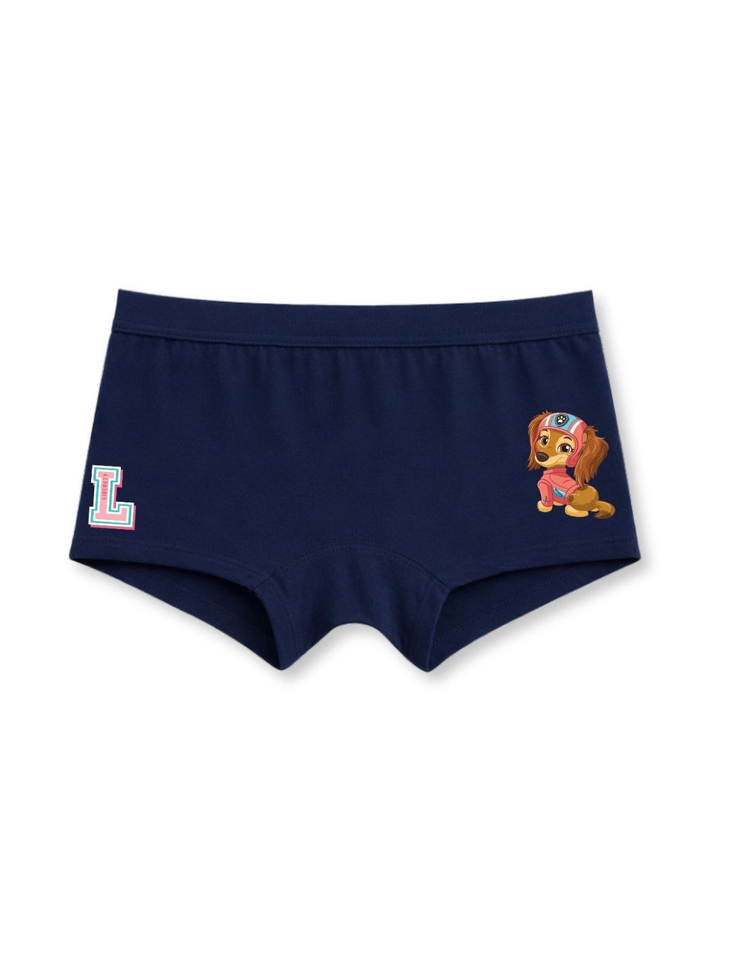 Navy Blue Paw Patrol Liberty Cute Sitting Girls Trunk Panty