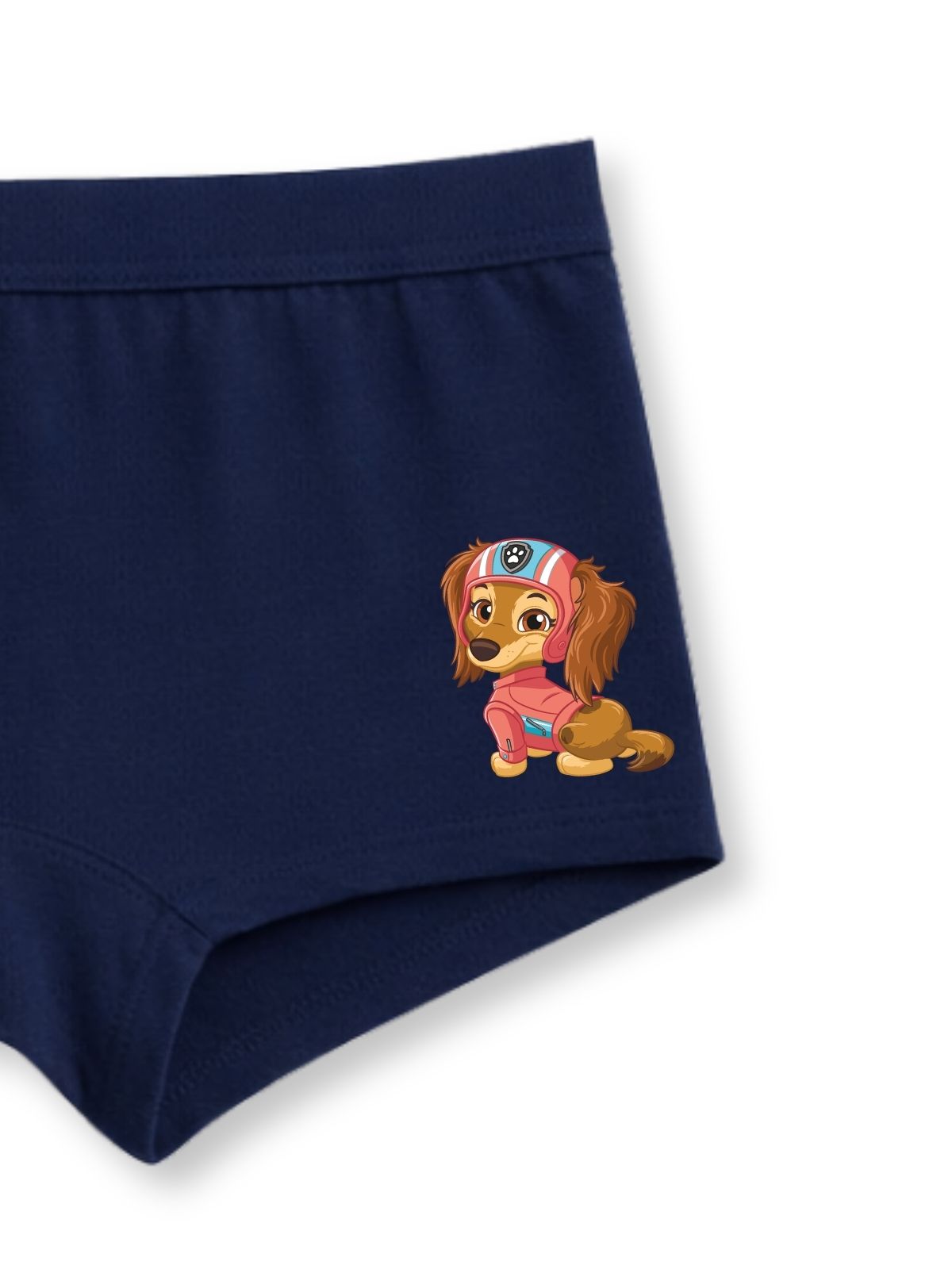Navy Blue Paw Patrol Liberty Cute Sitting Girls Trunk Panty