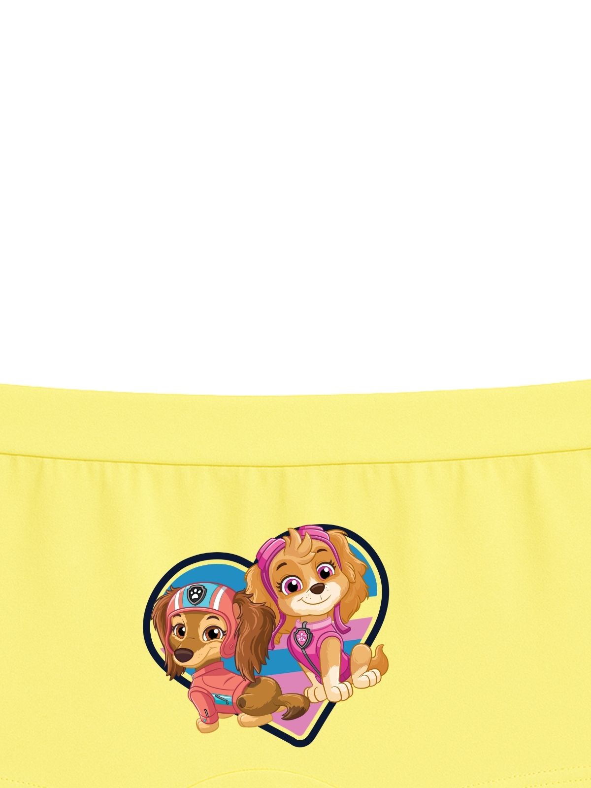 Yellow Paw Patrol Liberty & Skye Cute Heart Friends Girls Trunk Panty