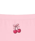 Pink Cherry Bow Cute Girls Trunk Panty