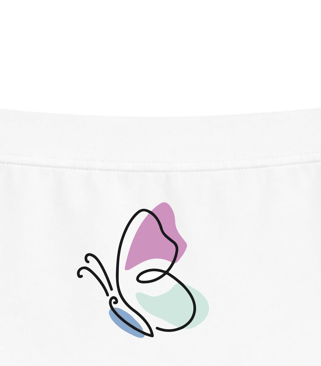 White Butterfly Flutter Girls Trunk Panty