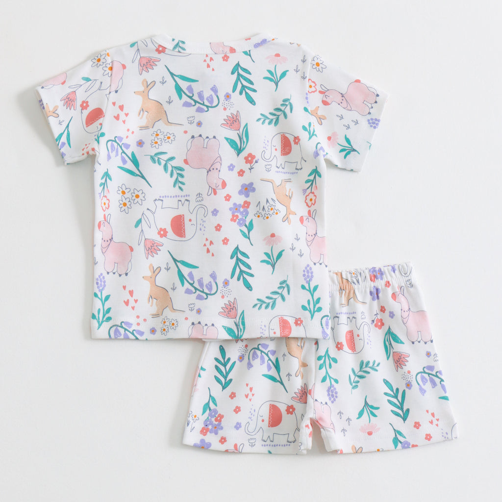 Pastel Jungle Friends Co-ord Set for Kids