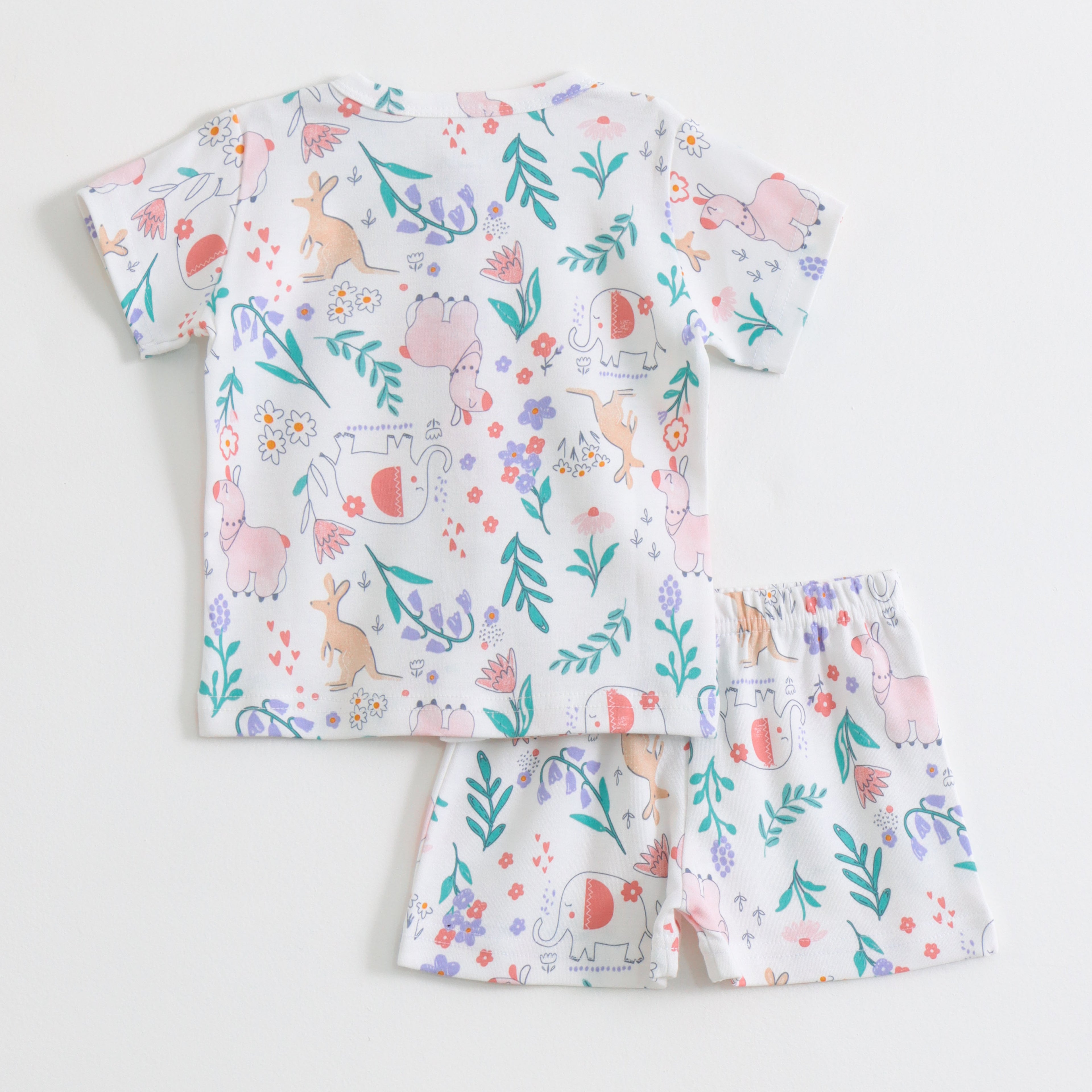 Pastel Jungle Friends Co-ord Set for Kids
