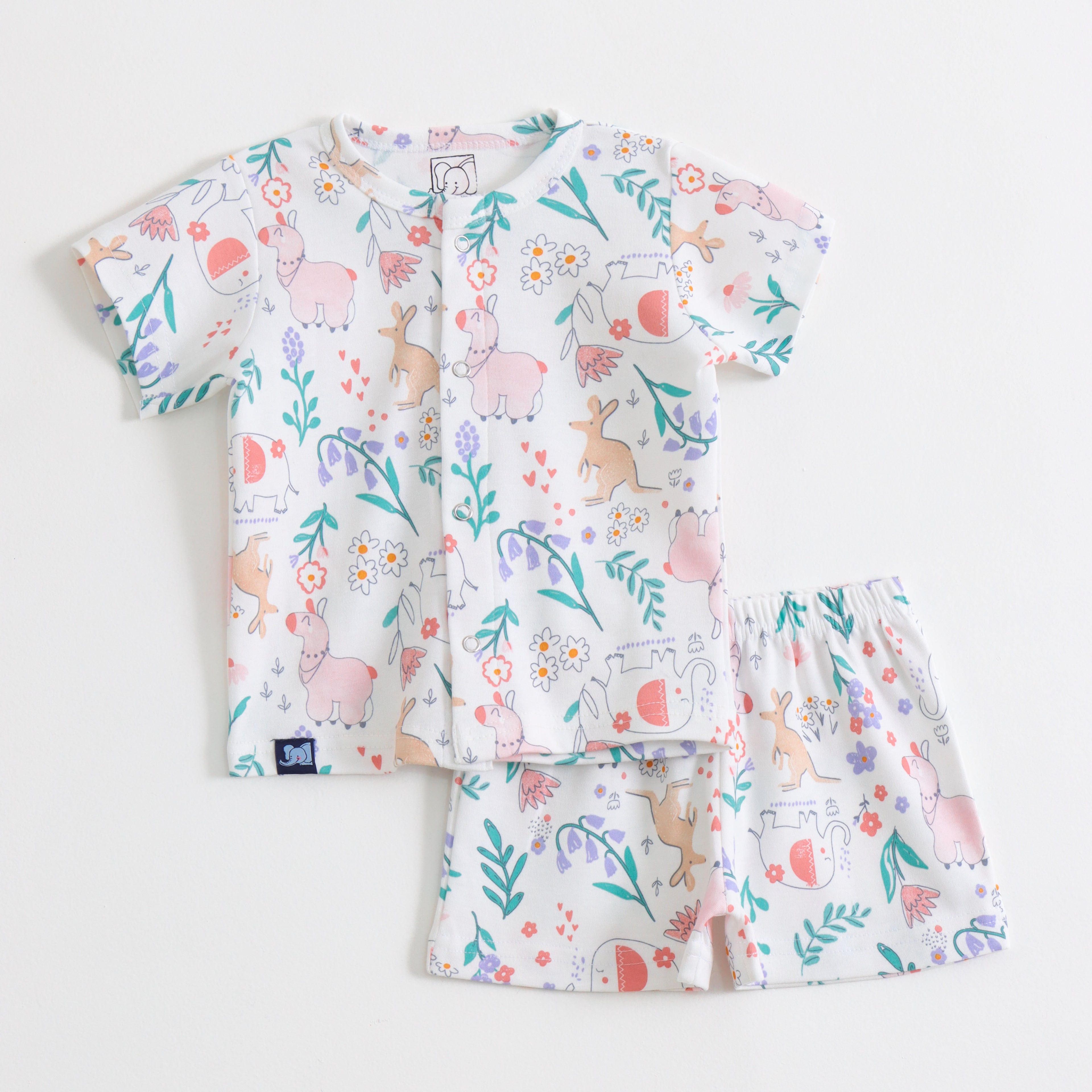 Pastel Jungle Friends Co-ord Set for Kids