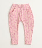 Pink Bunny Ribbed Kids Pyjama Set