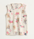 Puppy Love Print Kids Lounge Wear Set