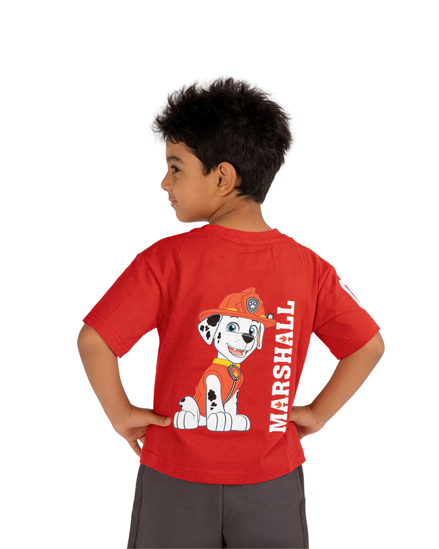 Red Paw Patrol Marshall Kids T- Shirt and Shorts Set