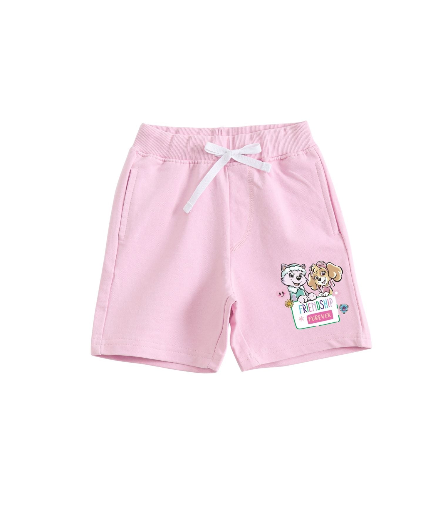 Baby Pink Paw Patrol Friendship Forever Girls Shorts