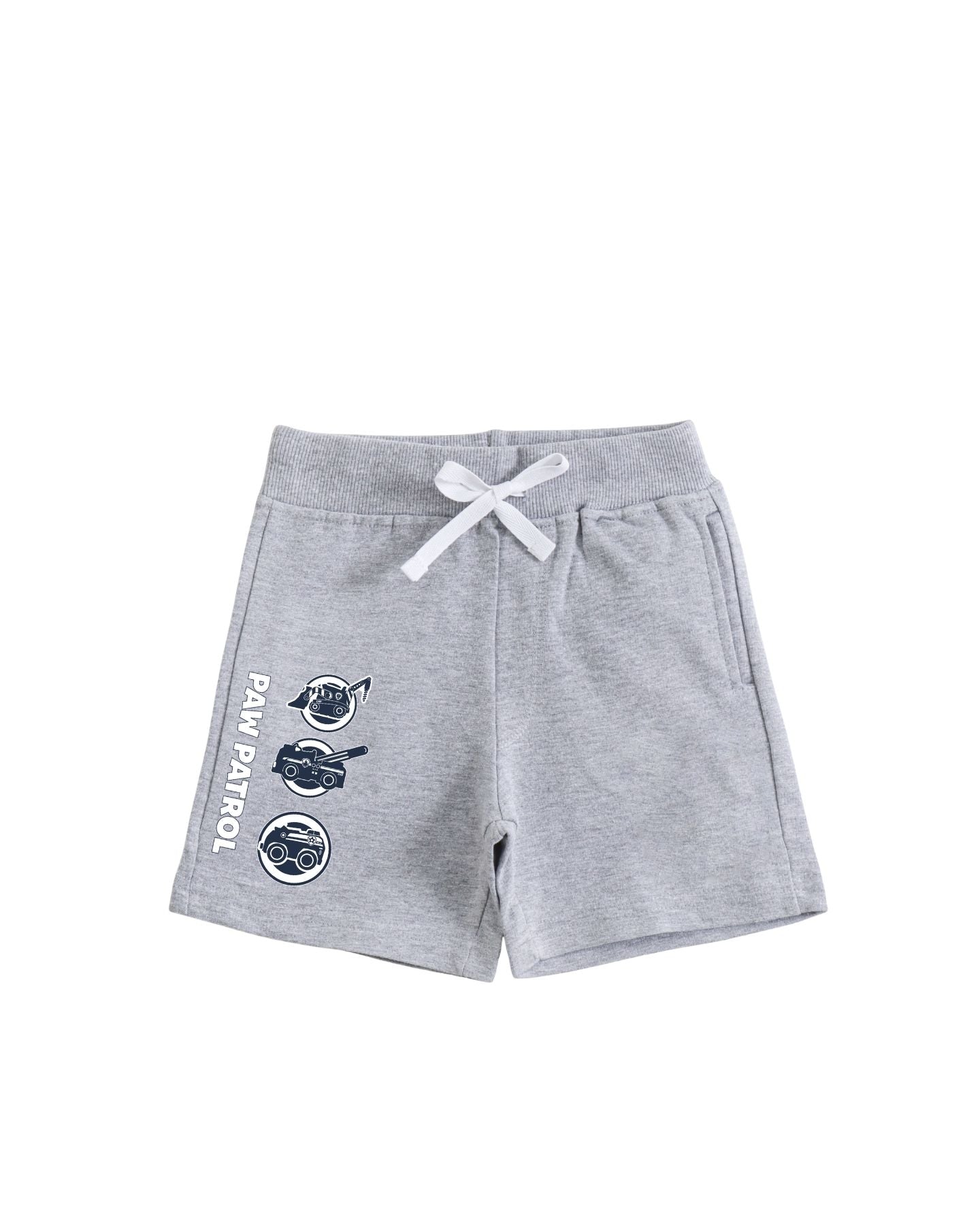 Grey Melange Paw Patrol Rescue Icons Boys Shorts