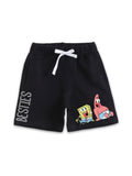 Navy Blue SpongeBob & Patrick Besties Fun Time Boys Shorts