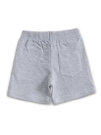Grey Melange Cute Heart Smile Girls Shorts-Sponge Bob
