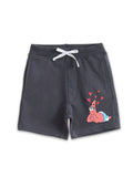 Charcoal Grey Patrick Star Heart Eyes Fun Boys Shorts-Sponge Bob